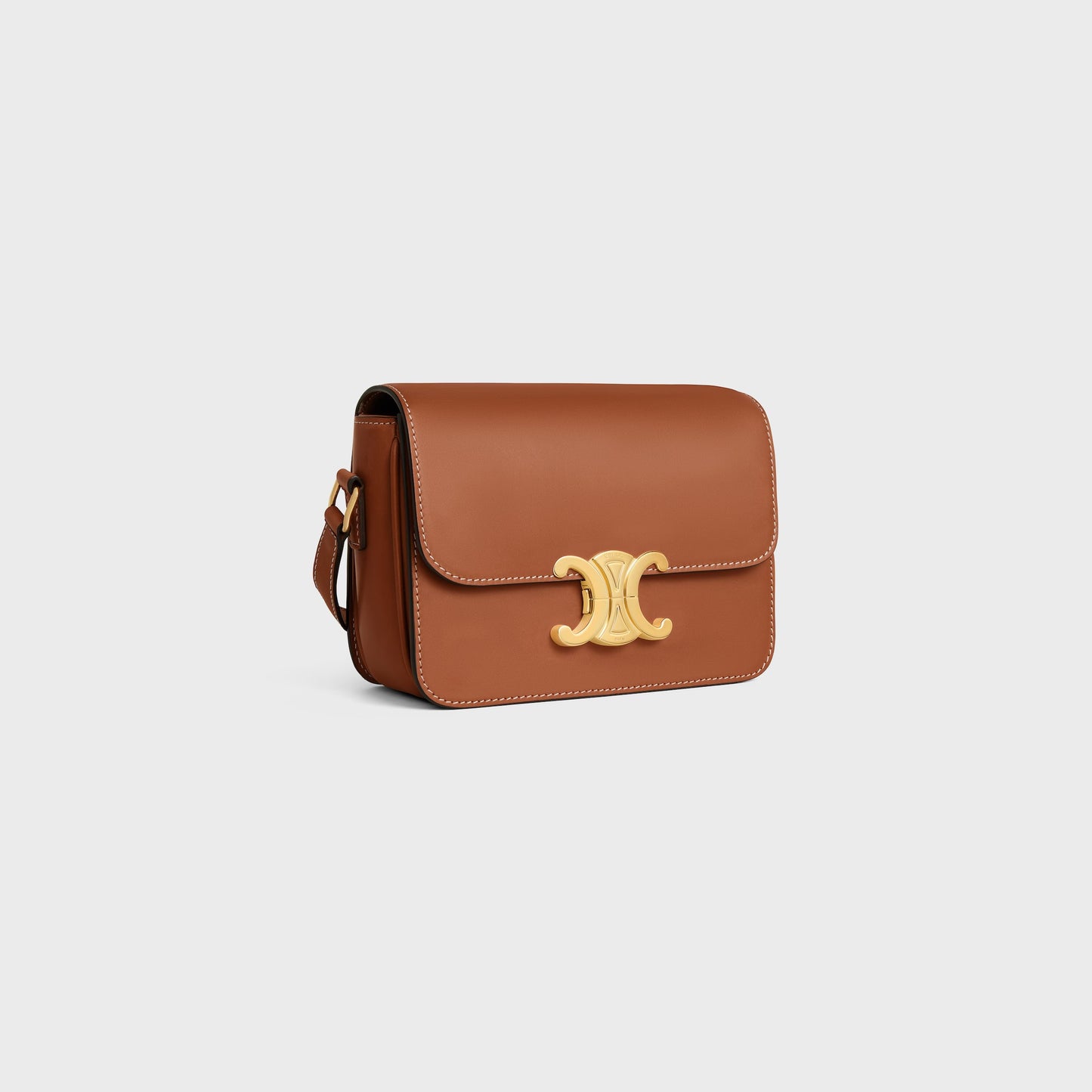 Teen Triomphe Tasche aus naturbelassenem Kalbsleder in Cognac