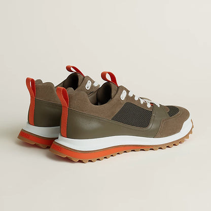 Leader Sneakers Taupe / Green