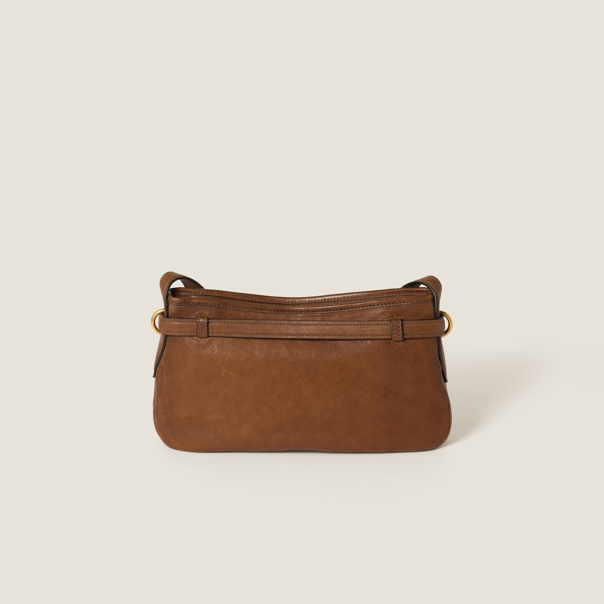 Aventure bag, regular size, made of brown nappa leather