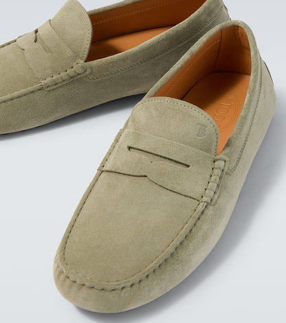 Gommino Loafer aus Suede Grün