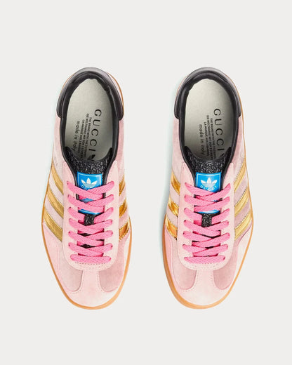 GG x Adidas Gazelle Rosa Samt