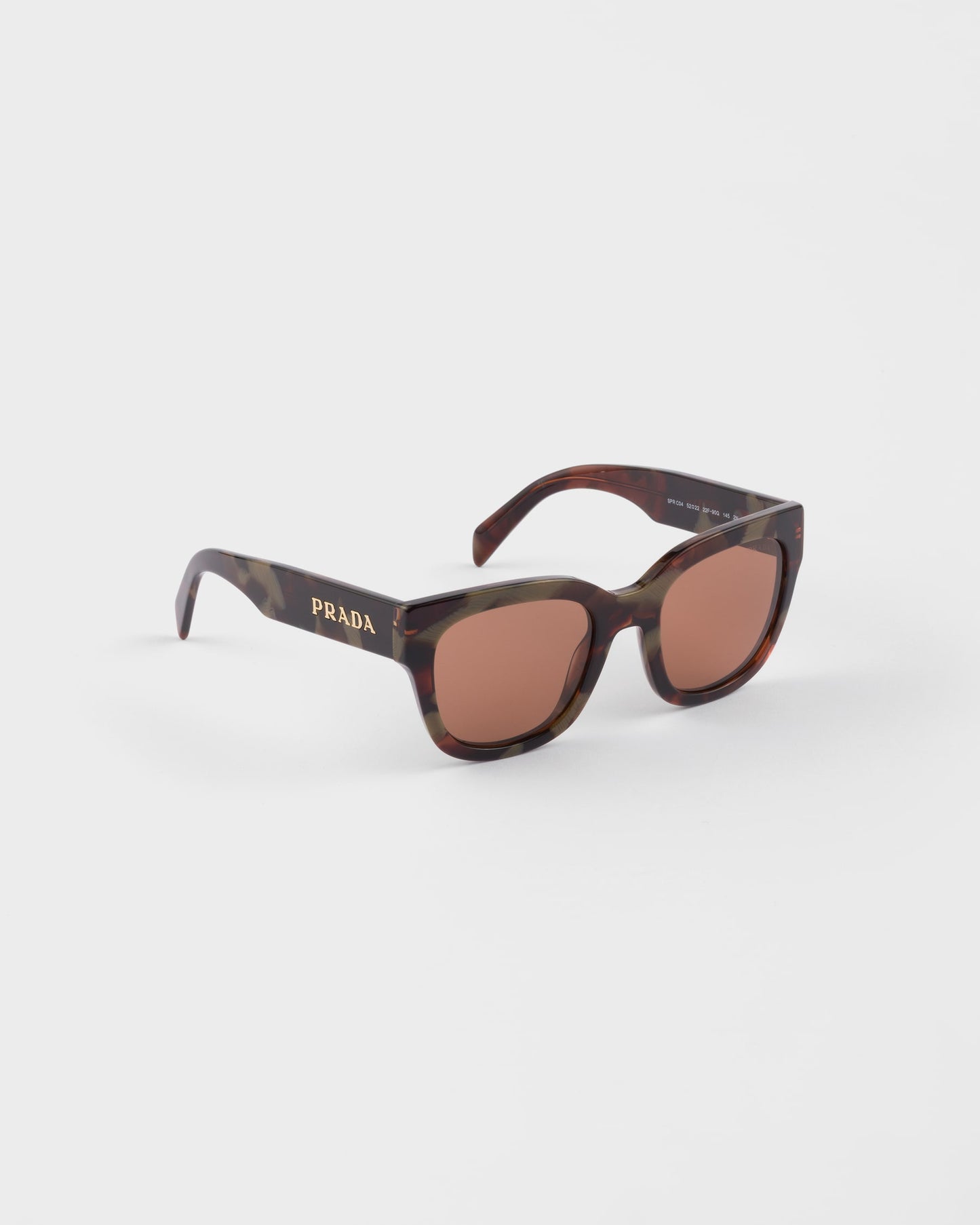 Sonnenbrille mit Logo und schokoladenfarbenen Gläsern