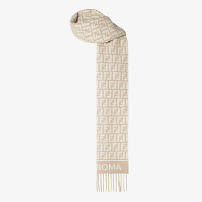 Damen Schal aus Wolle/Kaschmir Beige