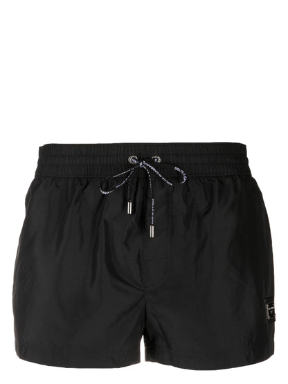 Badehose mit Applikation Schwarz