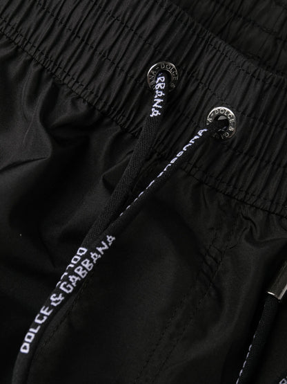 Badehose mit Applikation Schwarz