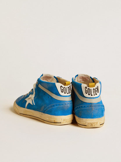 Mid Star aus Rauleder mit Stern aus beschichtetem Leder und Lederferse