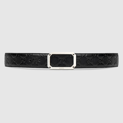 GG Signature leather belt