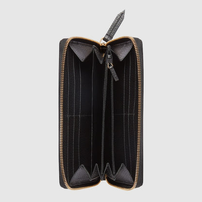 Two-tone GG Marmont zip wallet