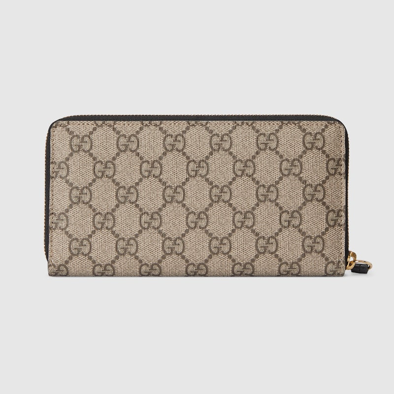 Two-tone GG Marmont zip wallet