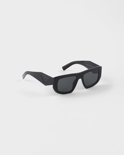 Sunglasses with black triangle logo