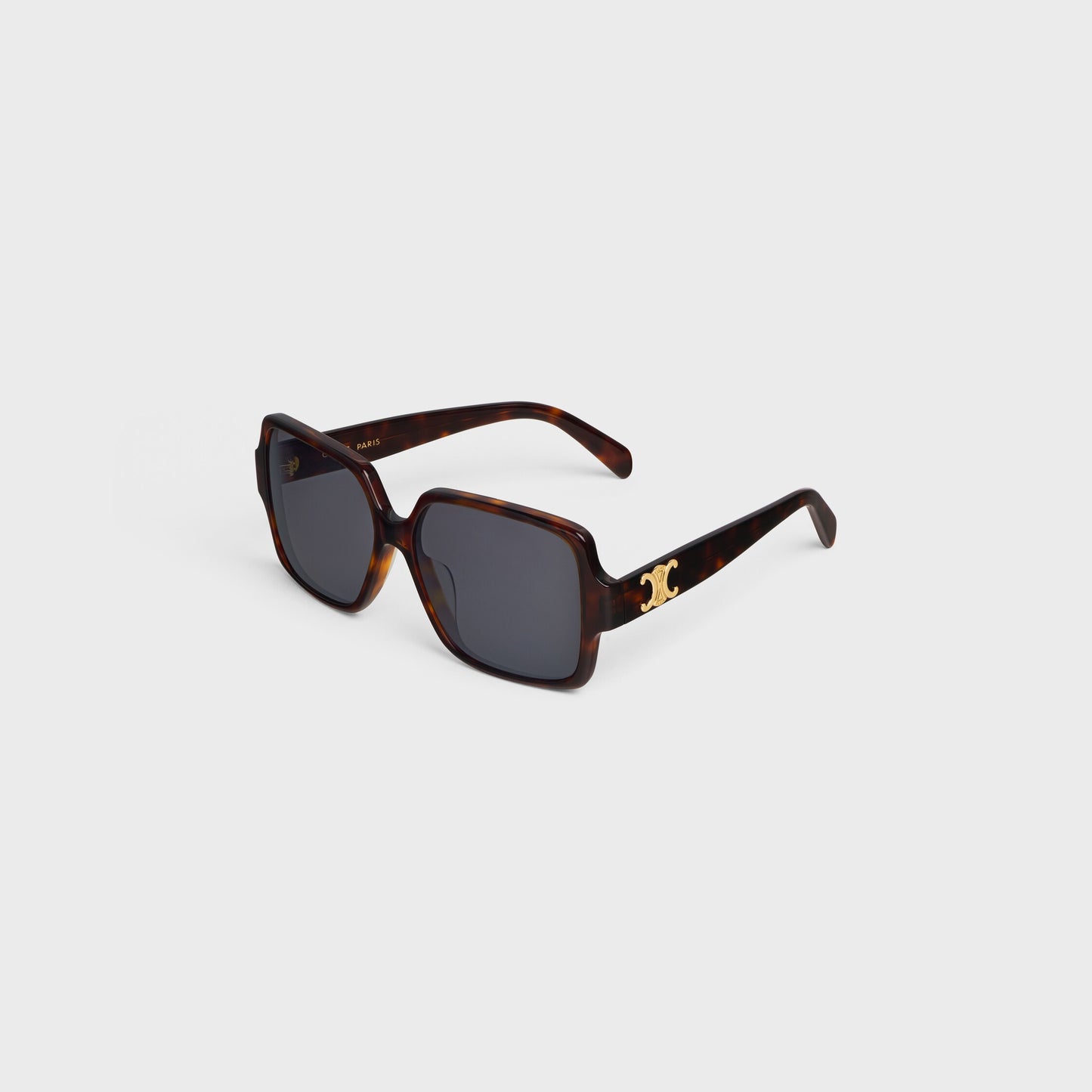 Triomphe 16 Sonnenbrille aus Acetat in Rot-Havanna für Damen
