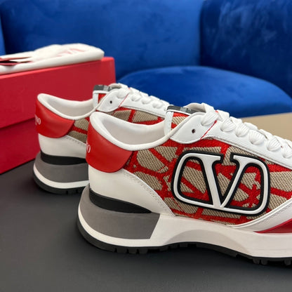 Lacerunner Sneakers mit Wildlederbesatz Rot