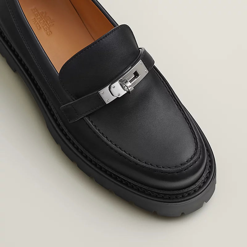 Icone Loafer Schwarzes Leder