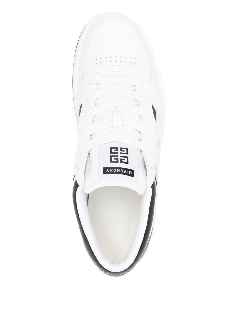 G-Move-Sneakers aus Leder in Weiß/Schwarz