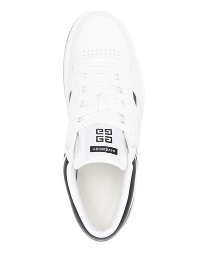 G-Move-Sneakers aus Leder in Weiß/Schwarz