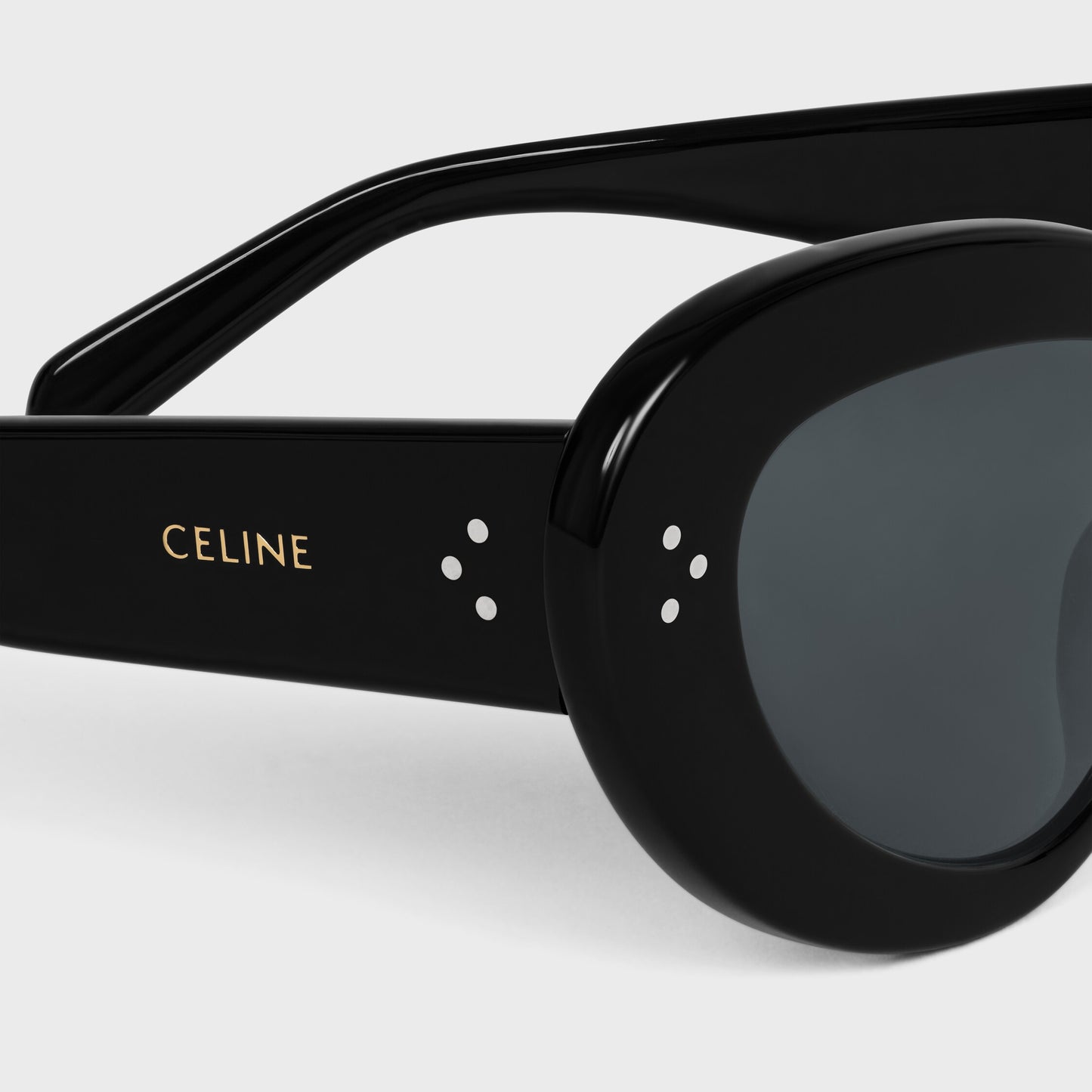 Schmetterlings-S320 Sonnenbrille aus schwarzem Acetat für Damen