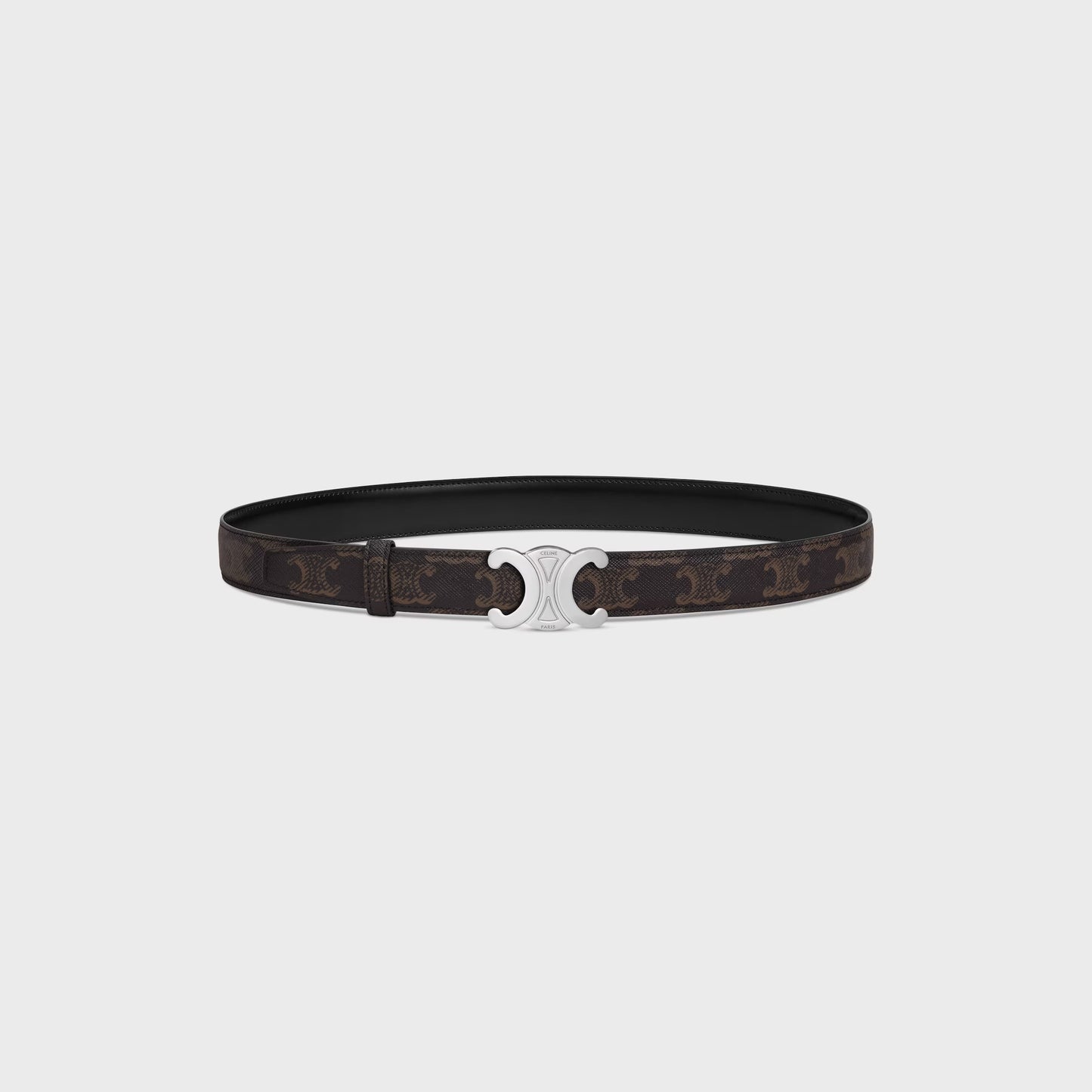 Triomphe Schnalle & Wendegürtel 25 mm Schwarz für Damen