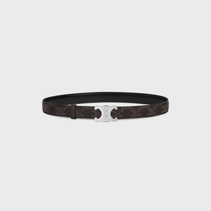 Triomphe Schnalle & Wendegürtel 25 mm Schwarz für Damen