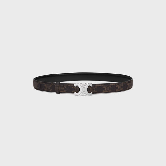 Triomphe Schnalle & Wendegürtel 25 mm Schwarz für Damen