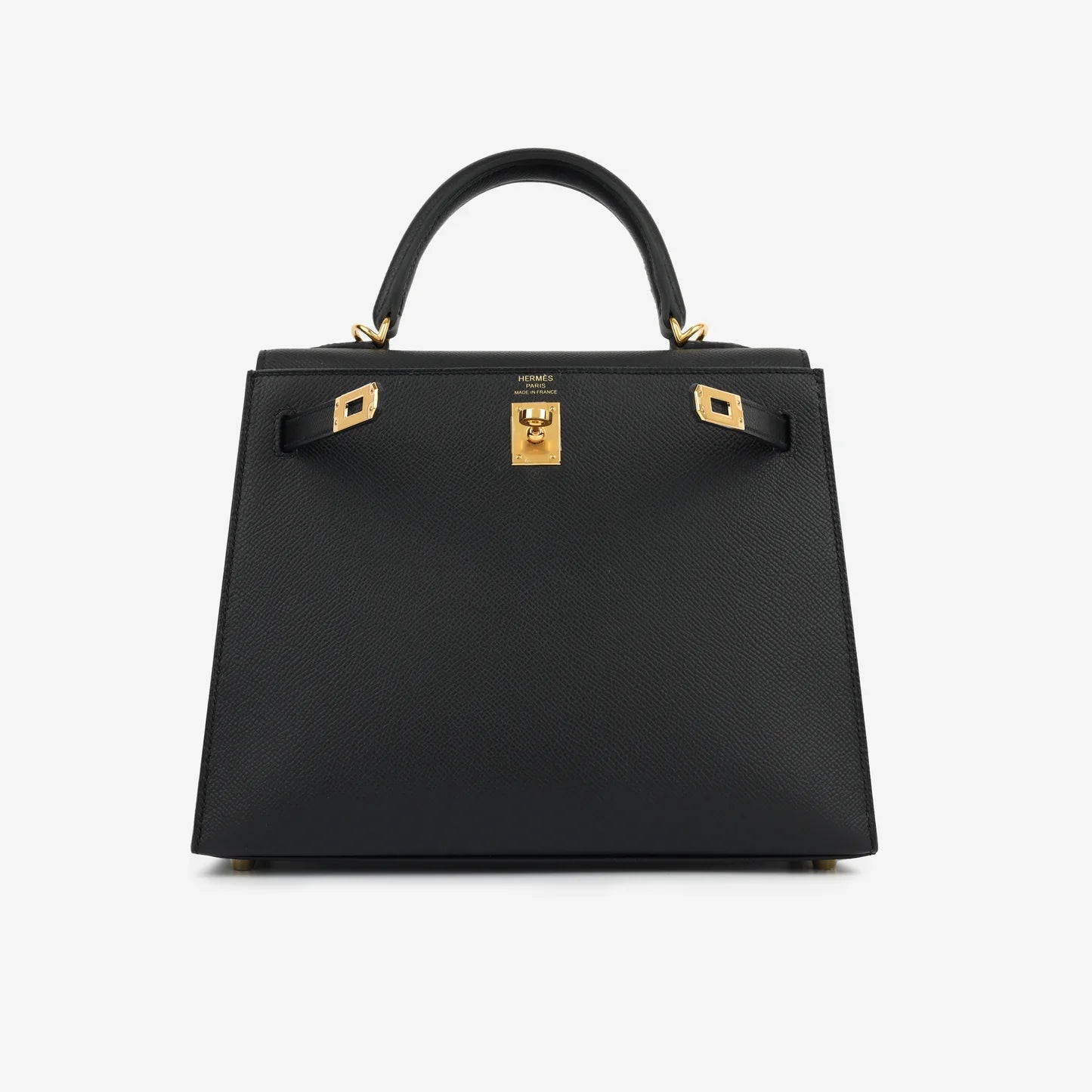 Kelly 25 Noir Epsom