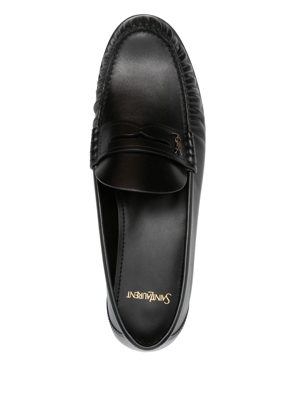 Loafer aus schwarzem Leder