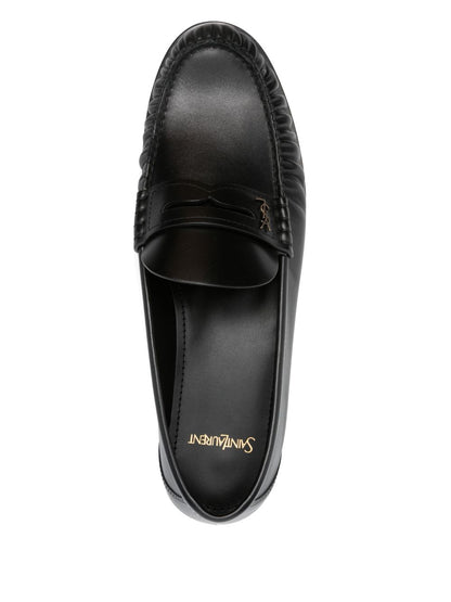 Loafer aus schwarzem Leder