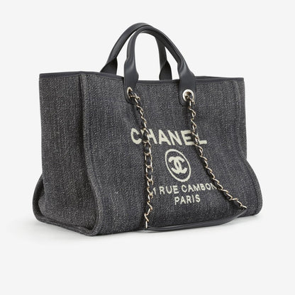 Deauville Large aus marineblauem Denim