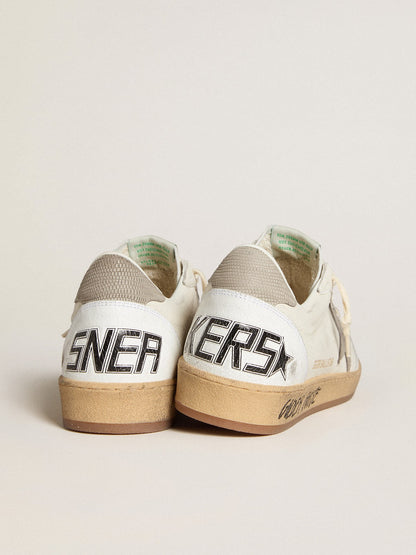 Ball Star in nappa leather with star and heel in grey nubuck