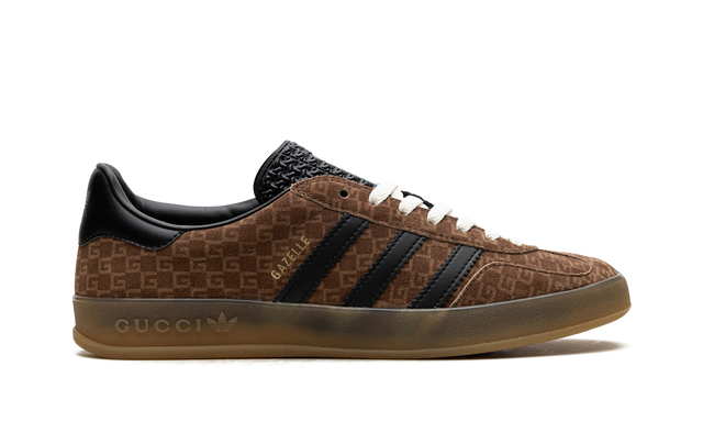 GG x Adidas Gazelle – GG Monogram – Braun