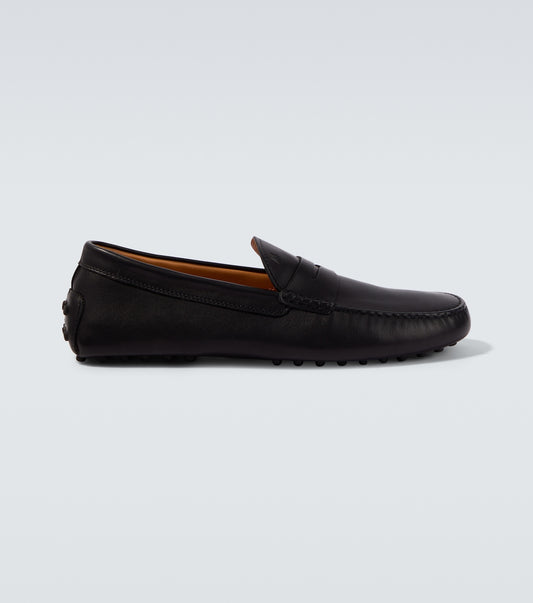 Leather Gommino Loafer Black
