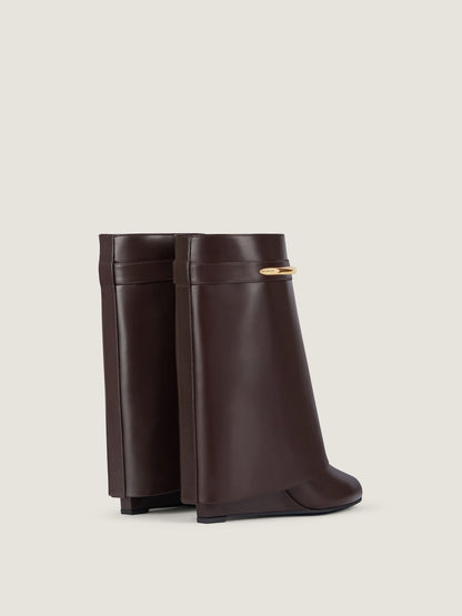 Stiefeletten Shark aus Leder in Ebenholzbraun