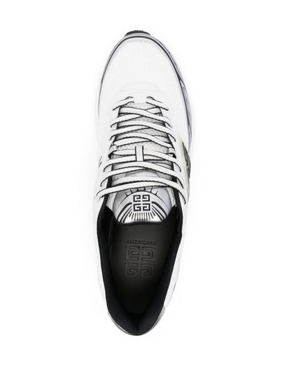 Sneakers aus Leder NFNTY-52 in Weiß/Schwarz
