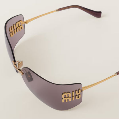Sonnenbrille Aube mit Malvenfarbene Gläser große Ausführung