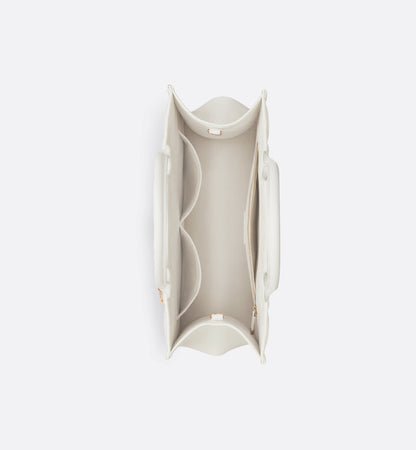 Medium Dior Book Tote White