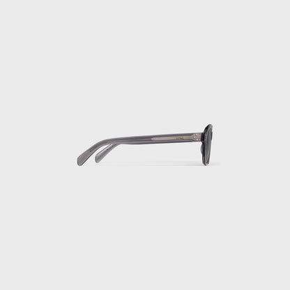 Black Frame 60 Sonnenbrille aus transparent grauem Acetat