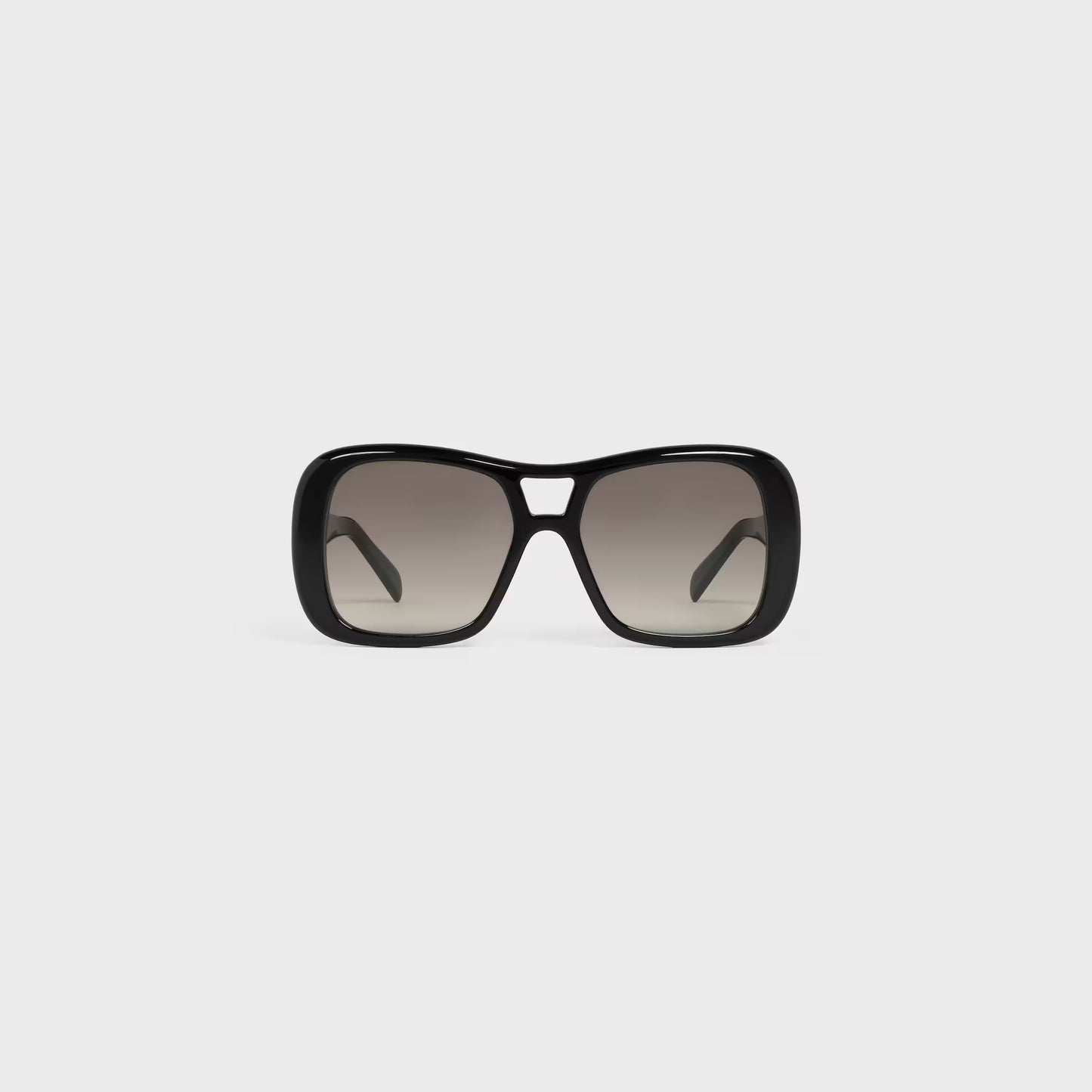 Triomphe 18 Sonnenbrille aus schwarzem Acetat für Damen