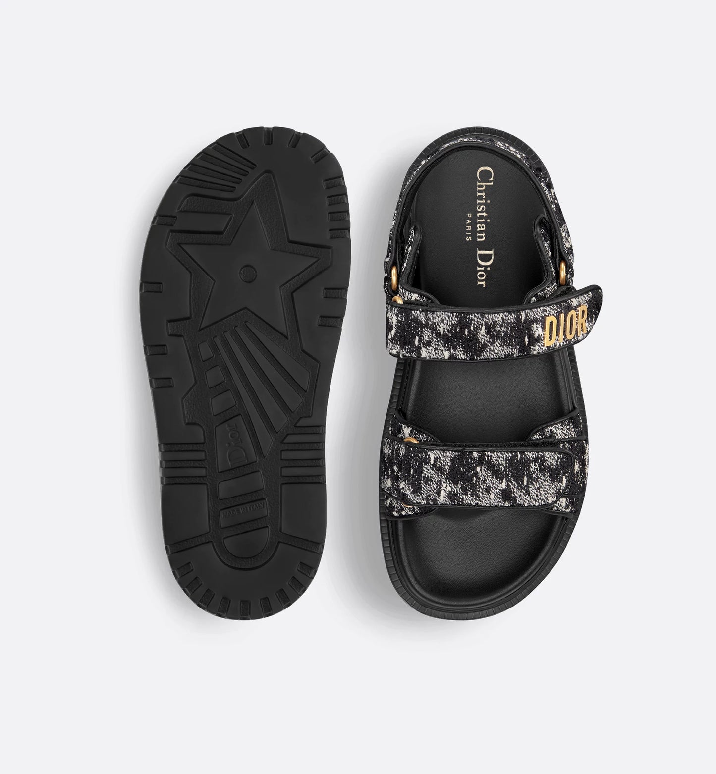Act Sandalen Schwarz/Weiß