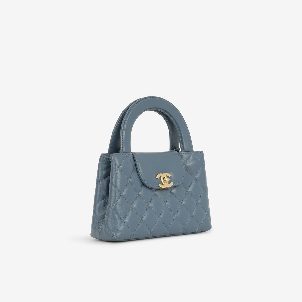 Small Kelly Re-Edition aus blauem Lammleder