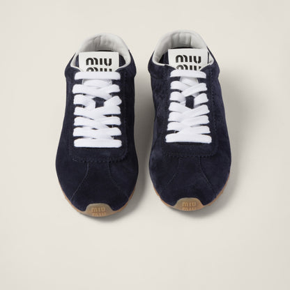 Sneakers Plume aus Wildleder in Blau