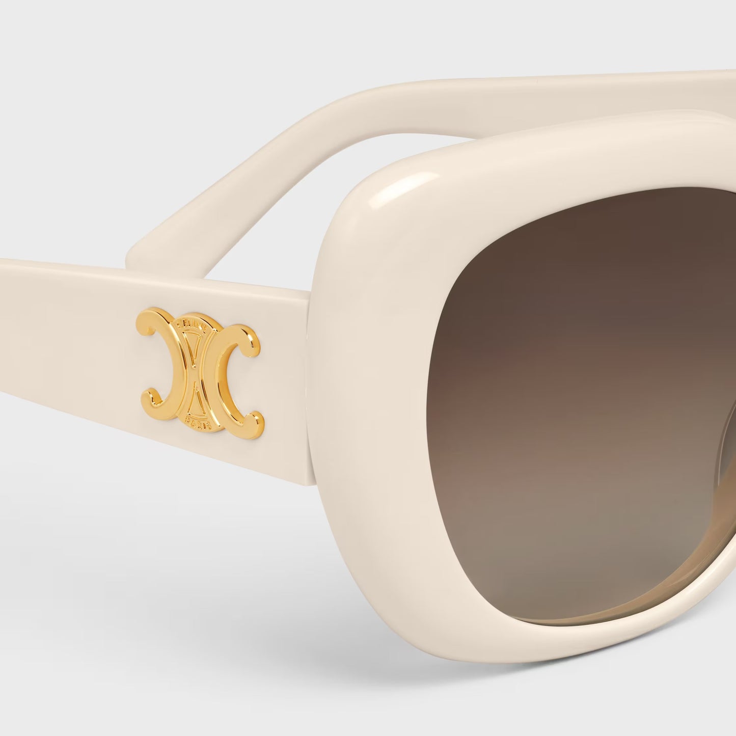 Triomphe 06 Sonnenbrille aus Acetat in Elfenbein für Damen