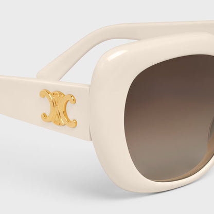 Triomphe 06 Sonnenbrille aus Acetat in Elfenbein für Damen