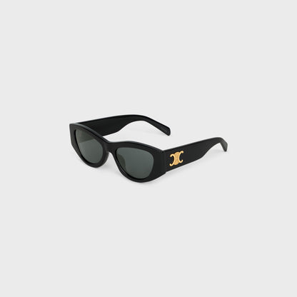Triomphe 15 Sonnenbrille aus schwarzem Acetat für Damen