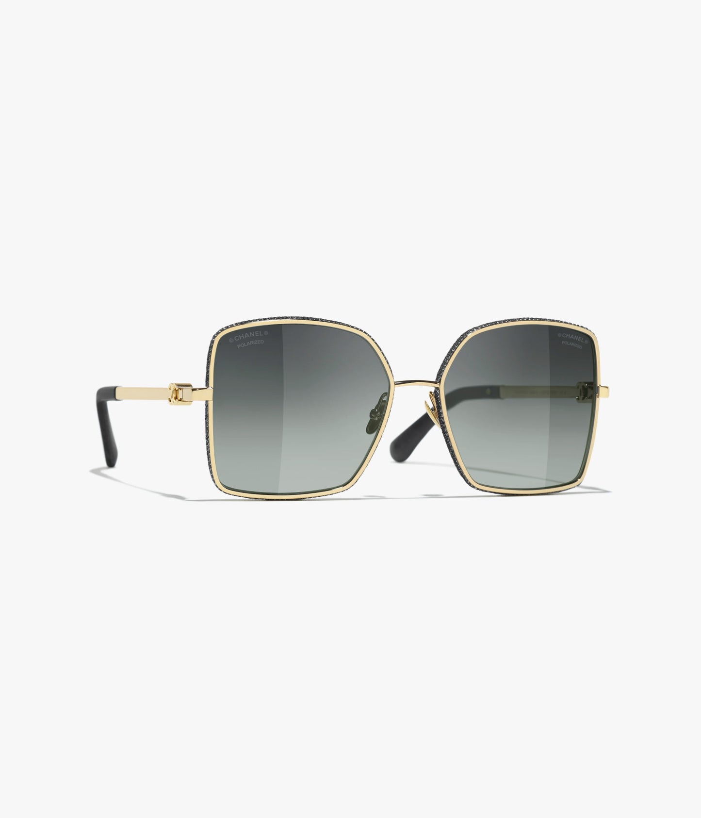 Quadratische Sonnenbrille Gold