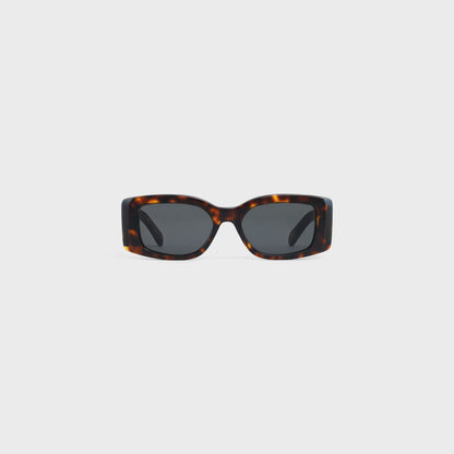 Triomphe XL 01 Sonnenbrille aus Acetat in Rot-Havanna für Damen