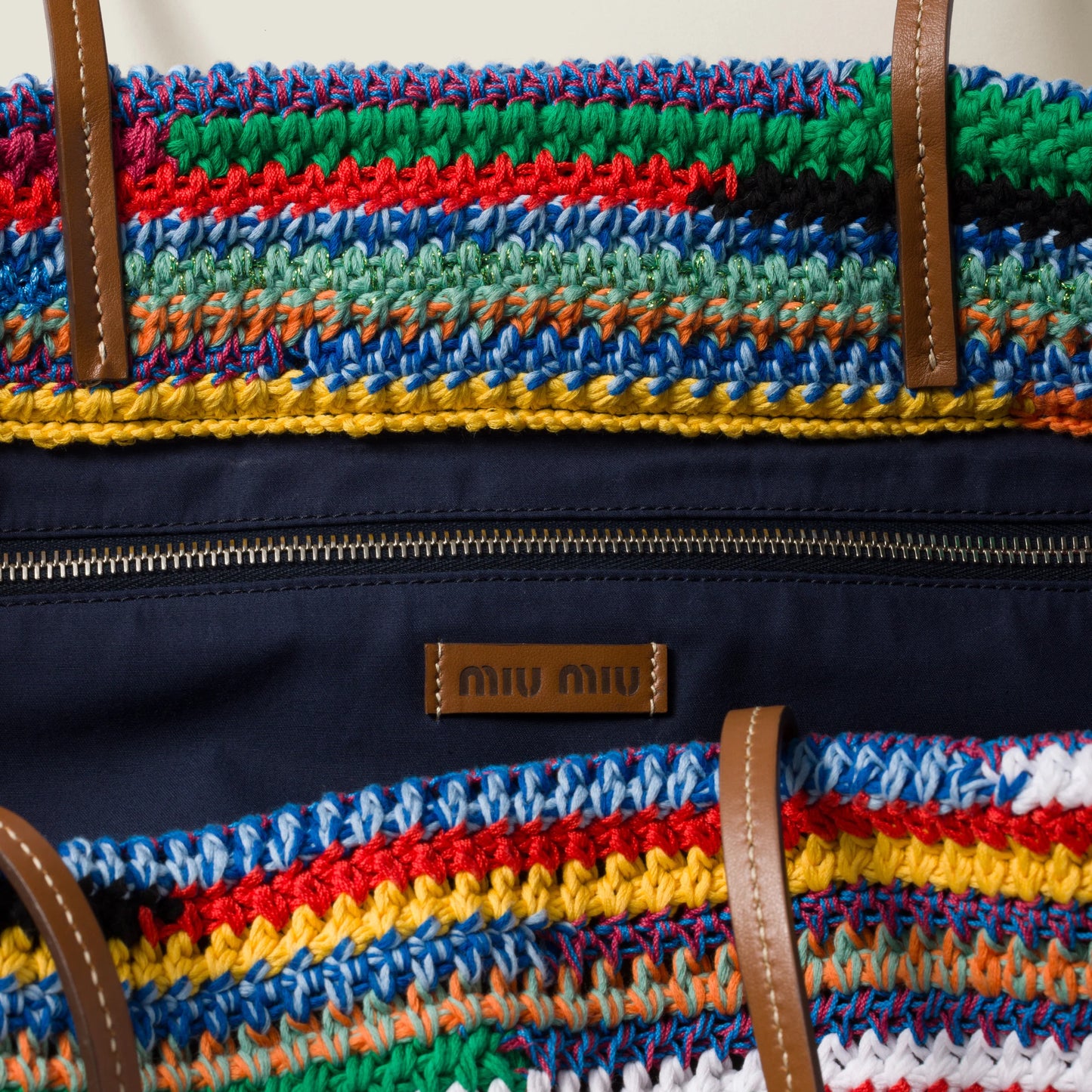 Bunt Gehäkelte Tote Bag