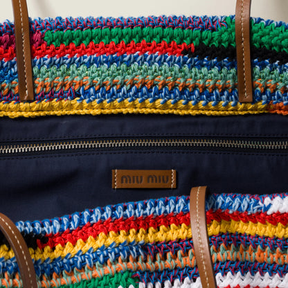 Bunt Gehäkelte Tote Bag