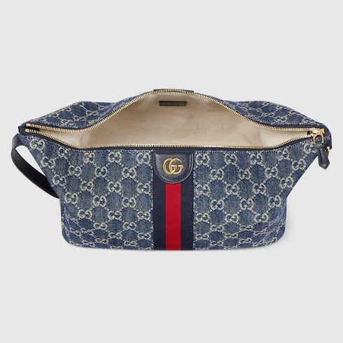 GG Vanity Handbag medium Blue and White