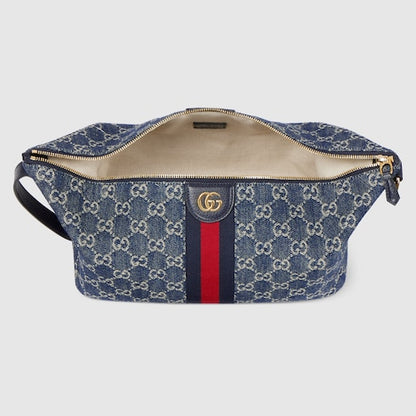 GG Vanity Handbag medium Blue and White
