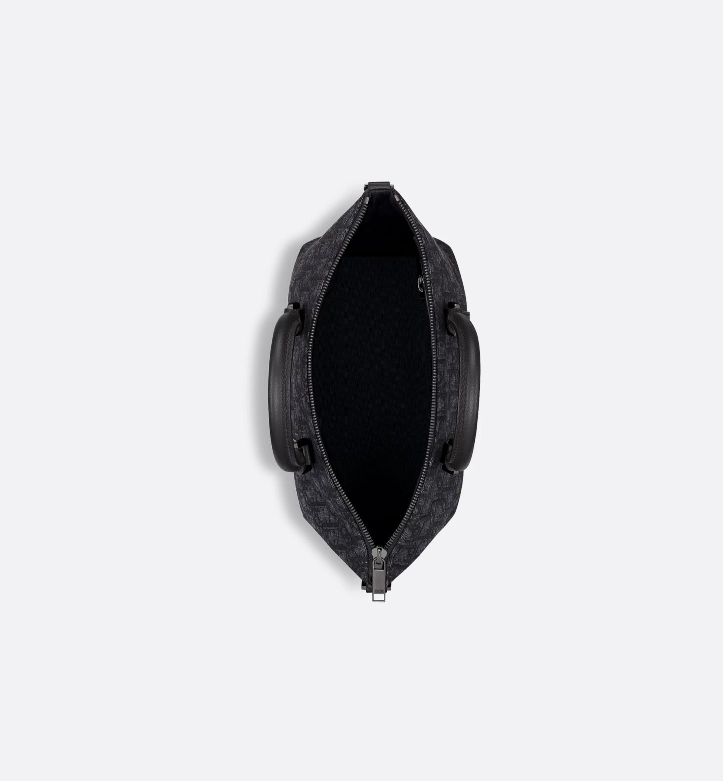 Weekender 25 Black Oblique Jacquard and grained calfskin