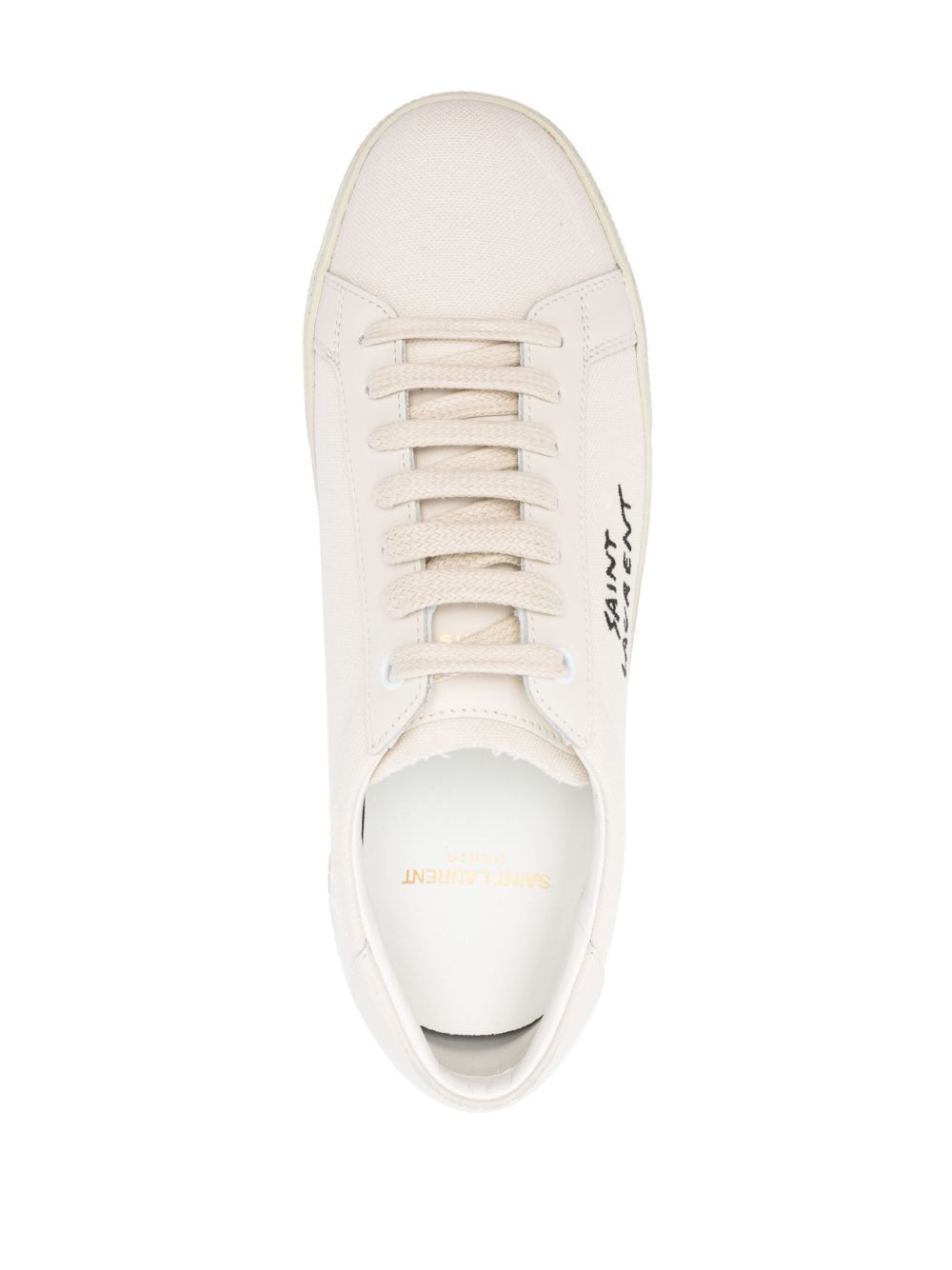 Klassische bestickte SL/06 Sneakers in Weiß